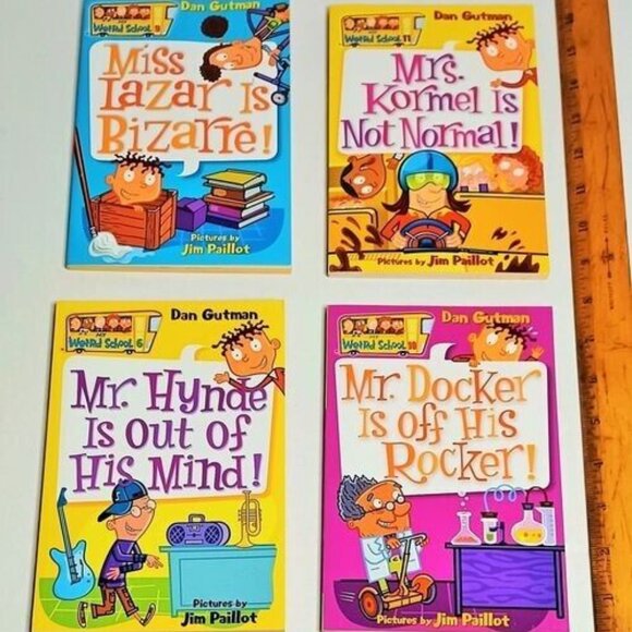 Lot/4 DAN GUTMAN PAPERBACK BooKS, My Weird School/BRAND New - Picture 1 of 3